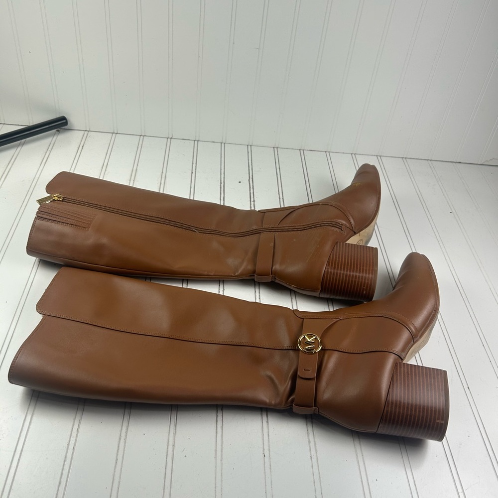 Michael Kors Carmen Faux Leather Tall Riding Boot Womenโs Size 10M $375 - Picture 5 of 11